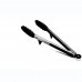 iNeibo Kitchen Premium Silicone Tongs - Pack of 2, 9 and 12 - Smart Locking Clip - Heat Resistant, Food Grade - Handy Utensil For Cooking, Serving, Barbecue, Buffet, Salad, Ice, Oven (Black)